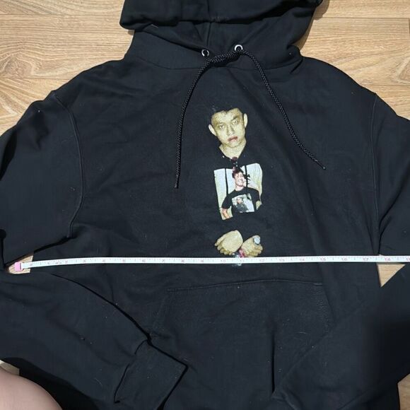 Rich brian champion black selfie hoodie size small - Picture 3 of 6